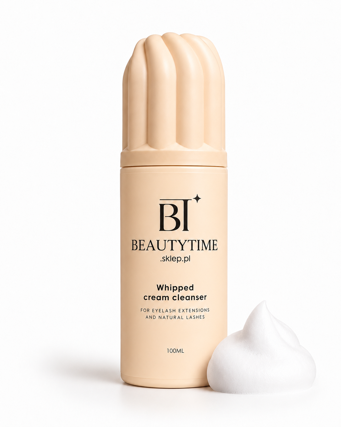 Pianka do mycia rzęs BeautyTime – Whipped Cream Cleanser 100 ml