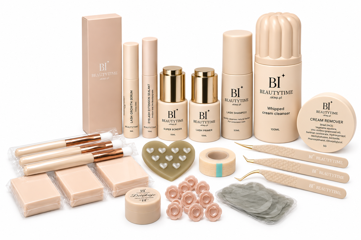 Profesjonalny zestaw do przedłużania rzęs - BeautyTime