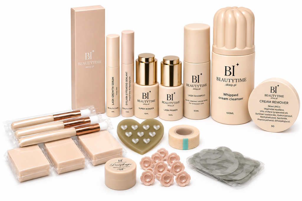 Profesjonalny zestaw do przedłużania rzęs - BeautyTime