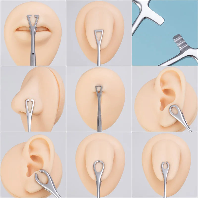 Kleszcze do piercingu 1 szt. – stal chirurgiczna, do septum, tragus, wargi i pępka
