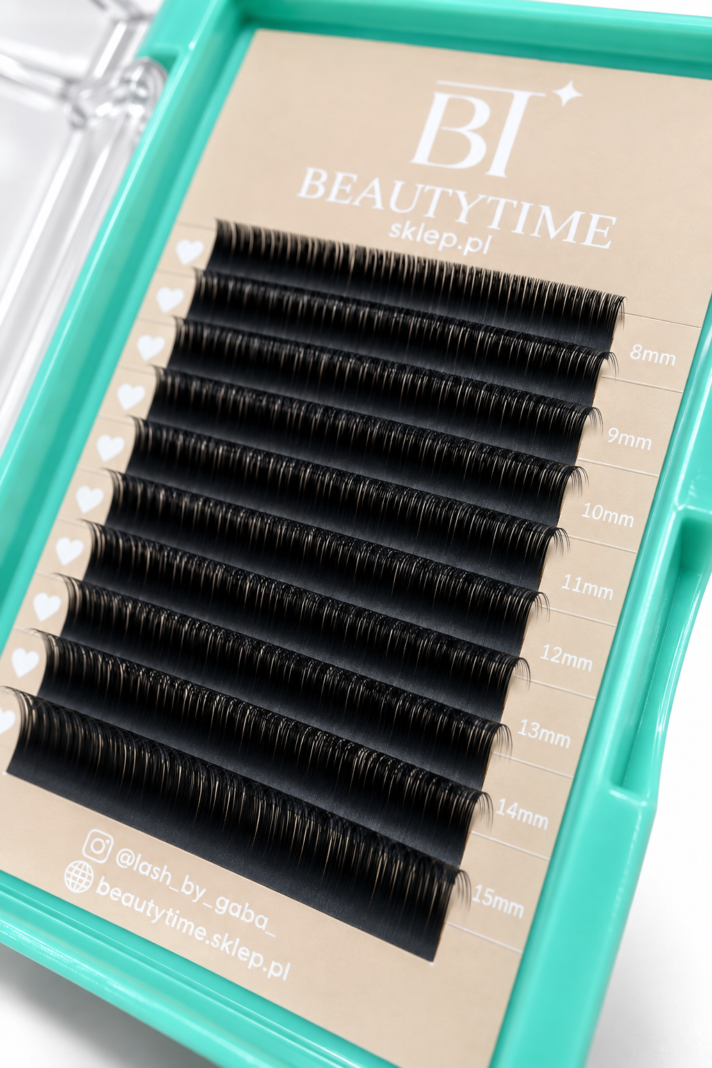 Profesjonalne rzęsy BeautyTime do stylizacji - wszystkie rodzaje