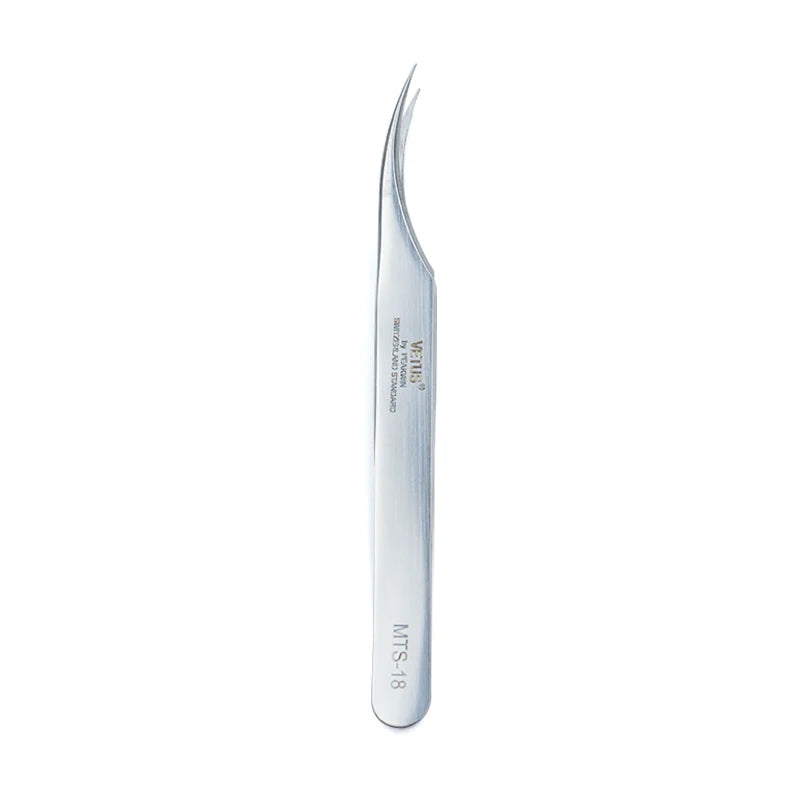 VETUS MTS Profesjonalna Pęseta do Rzęs – Ultra Precyzyjna, Antystatyczna, Stal Nierdzewna | Do Przedłużania Rzęs