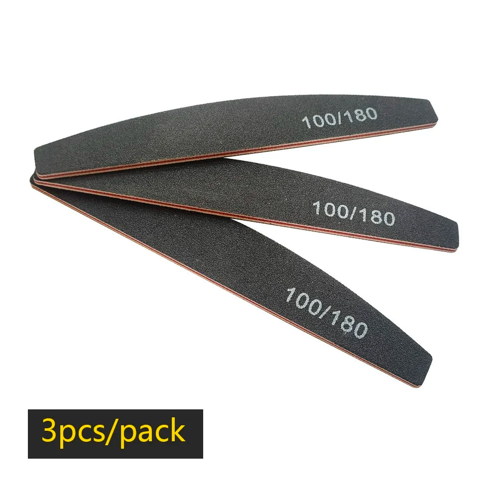 Pilnik do paznokci 100/180 – dwustronny buffer do żelu i manicure (do salonu i domu)