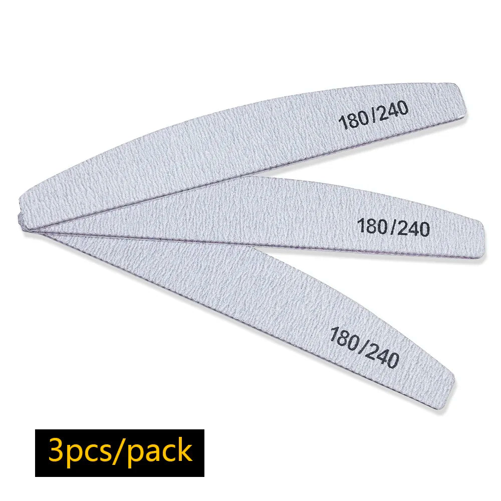 Pilnik do paznokci 100/180 – dwustronny buffer do żelu i manicure (do salonu i domu)