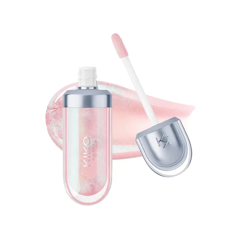 KIKO 3D Liquid Lip Glaze – przezroczysty błyszczyk do ust, lustrzany efekt, odżywczy i trwały