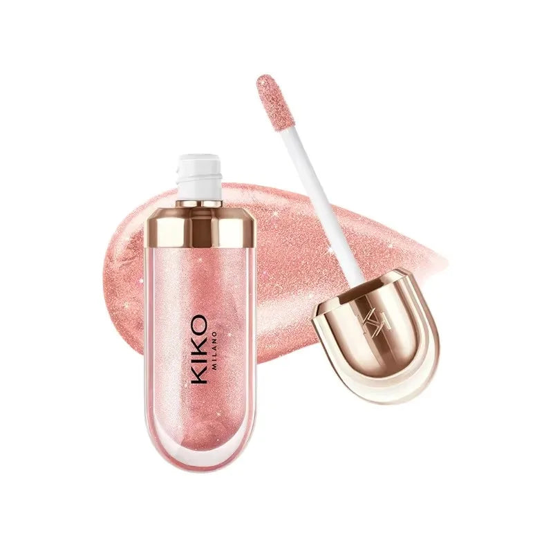 KIKO 3D Liquid Lip Glaze – przezroczysty błyszczyk do ust, lustrzany efekt, odżywczy i trwały