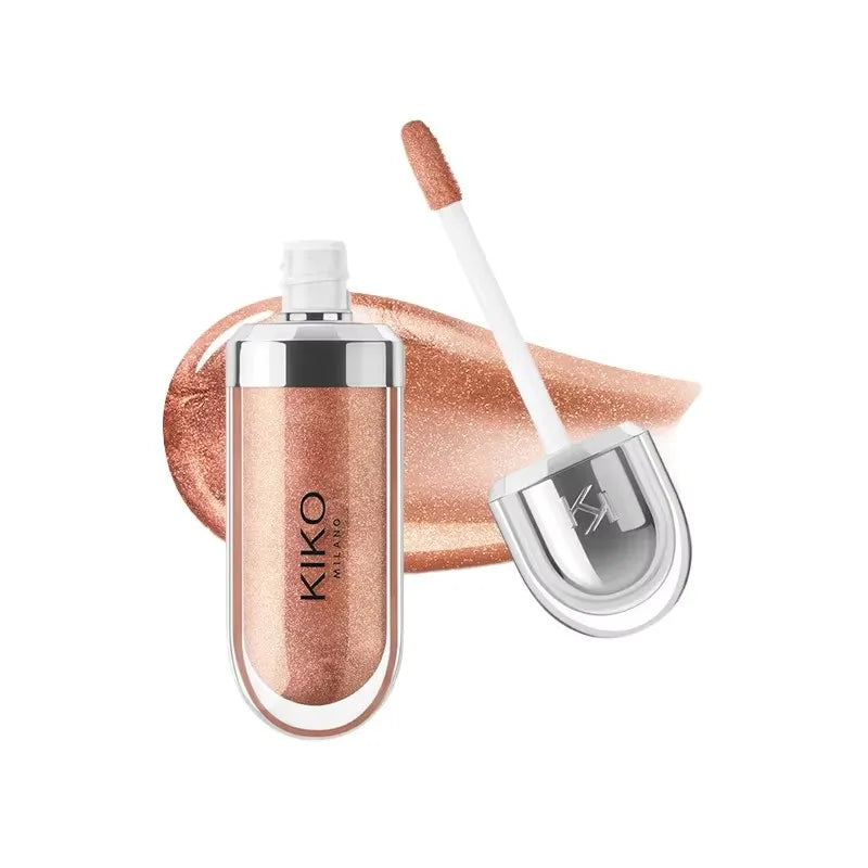 KIKO 3D Liquid Lip Glaze – przezroczysty błyszczyk do ust, lustrzany efekt, odżywczy i trwały