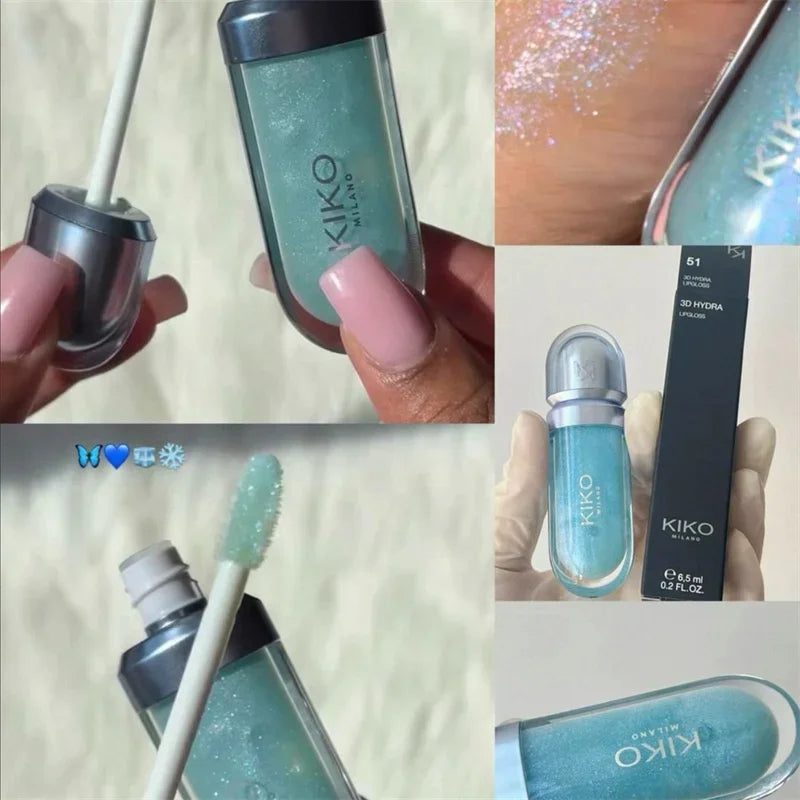 KIKO 3D Liquid Lip Glaze – przezroczysty błyszczyk do ust, lustrzany efekt, odżywczy i trwały