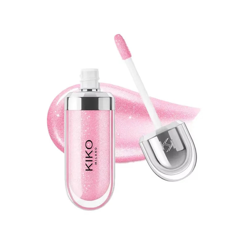 KIKO 3D Liquid Lip Glaze – przezroczysty błyszczyk do ust, lustrzany efekt, odżywczy i trwały