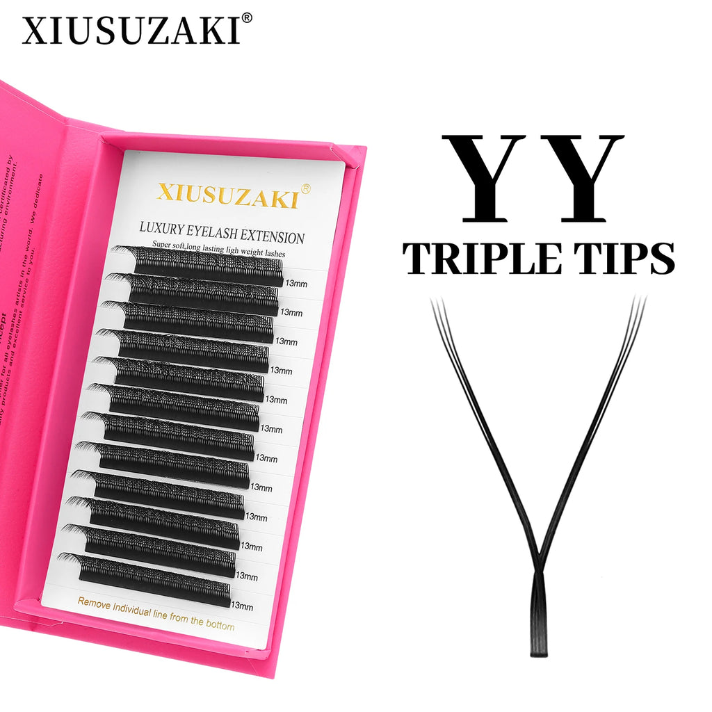 Premium Rzęsy  2D–8D – do Profesjonalnej Stylizacji Rzęs. Gotowe Kępki Volume, Efekt Blooming W, Premade Fans