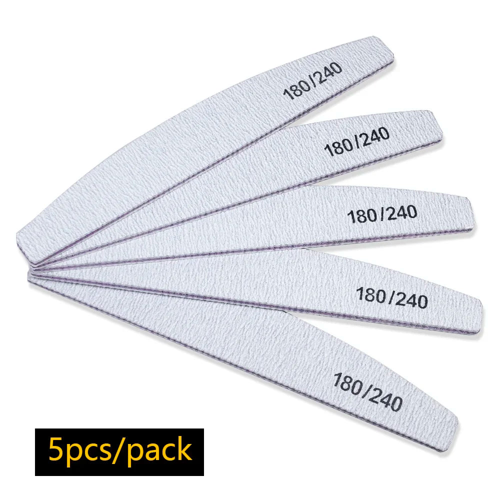 Pilnik do paznokci 100/180 – dwustronny buffer do żelu i manicure (do salonu i domu)