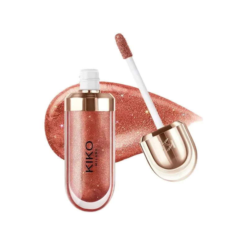 KIKO 3D Liquid Lip Glaze – przezroczysty błyszczyk do ust, lustrzany efekt, odżywczy i trwały