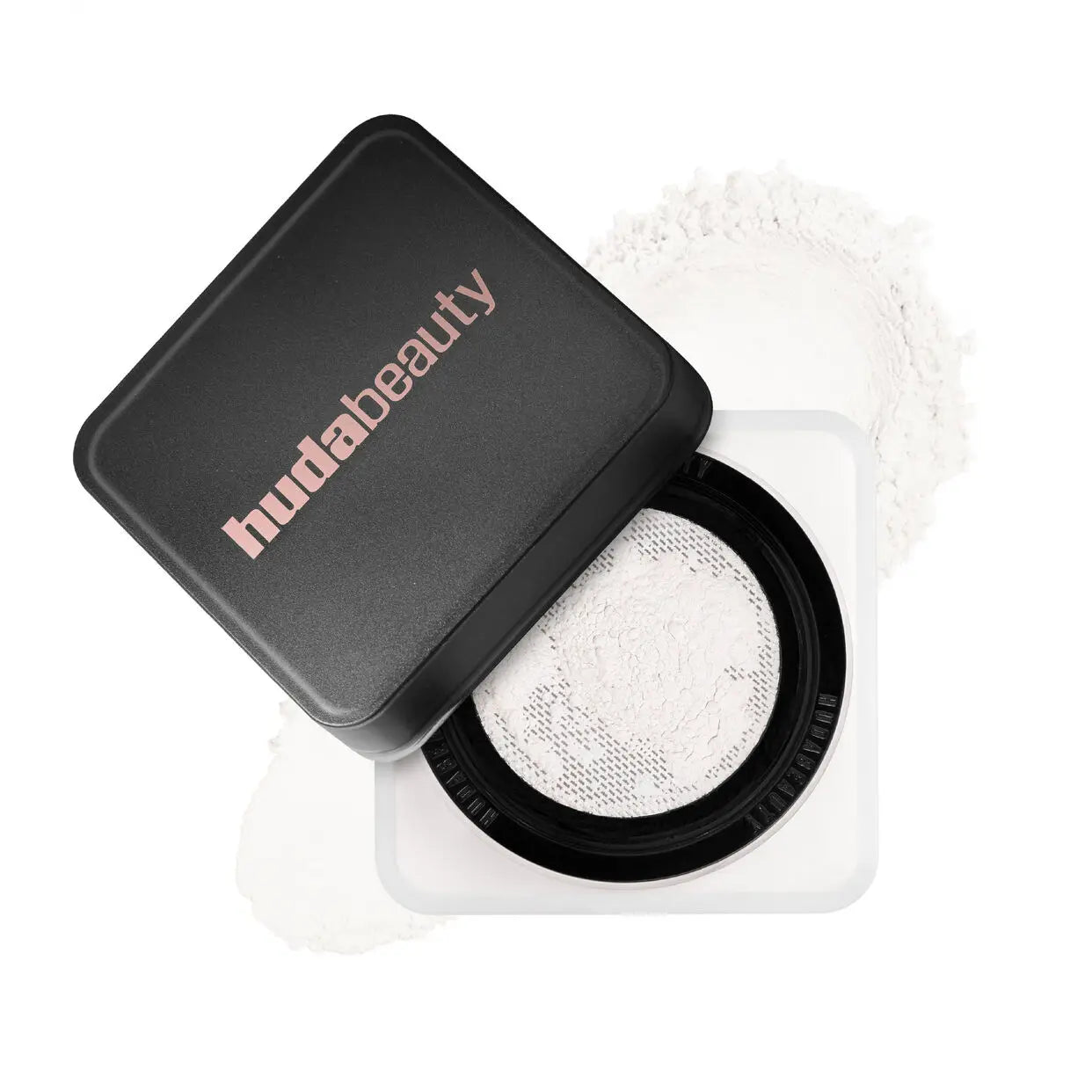Huda Beauty Powder – transparentny puder utrwalający makijaż, kontrola sebum