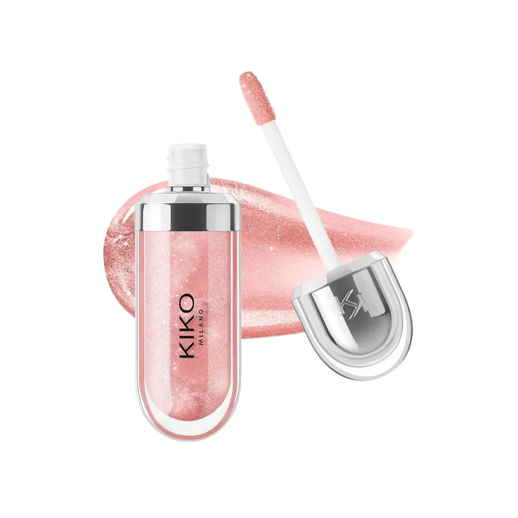 KIKO 3D Liquid Lip Glaze – przezroczysty błyszczyk do ust, lustrzany efekt, odżywczy i trwały