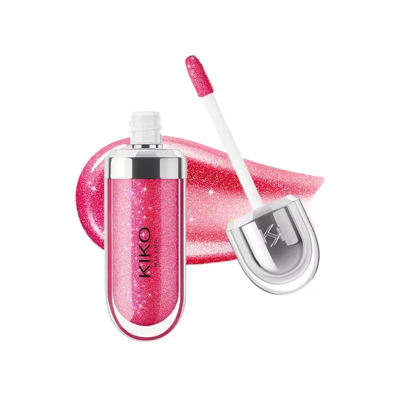 KIKO 3D Liquid Lip Glaze – przezroczysty błyszczyk do ust, lustrzany efekt, odżywczy i trwały