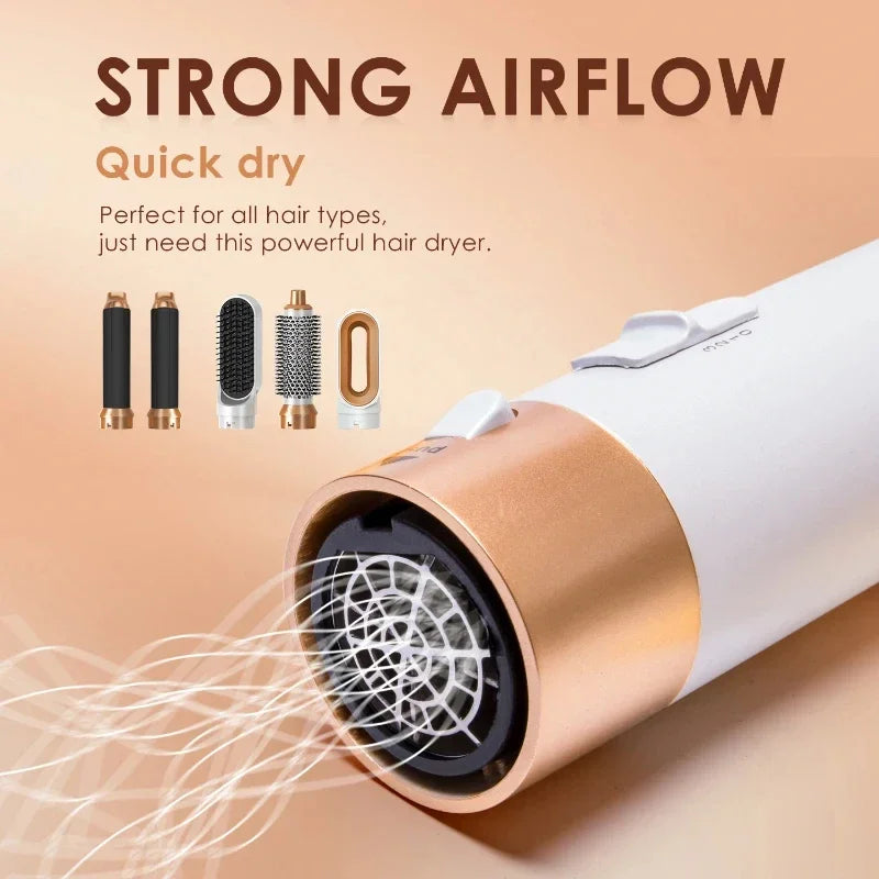Zestaw do stylizacji włosów 5w1 – suszarka, lokówka, prostownica (kompatybilny z Dyson Airwrap)