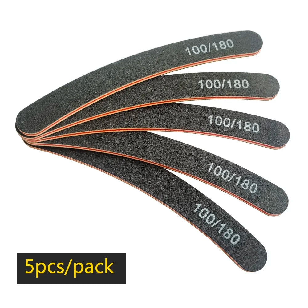 Pilnik do paznokci 100/180 – dwustronny buffer do żelu i manicure (do salonu i domu)