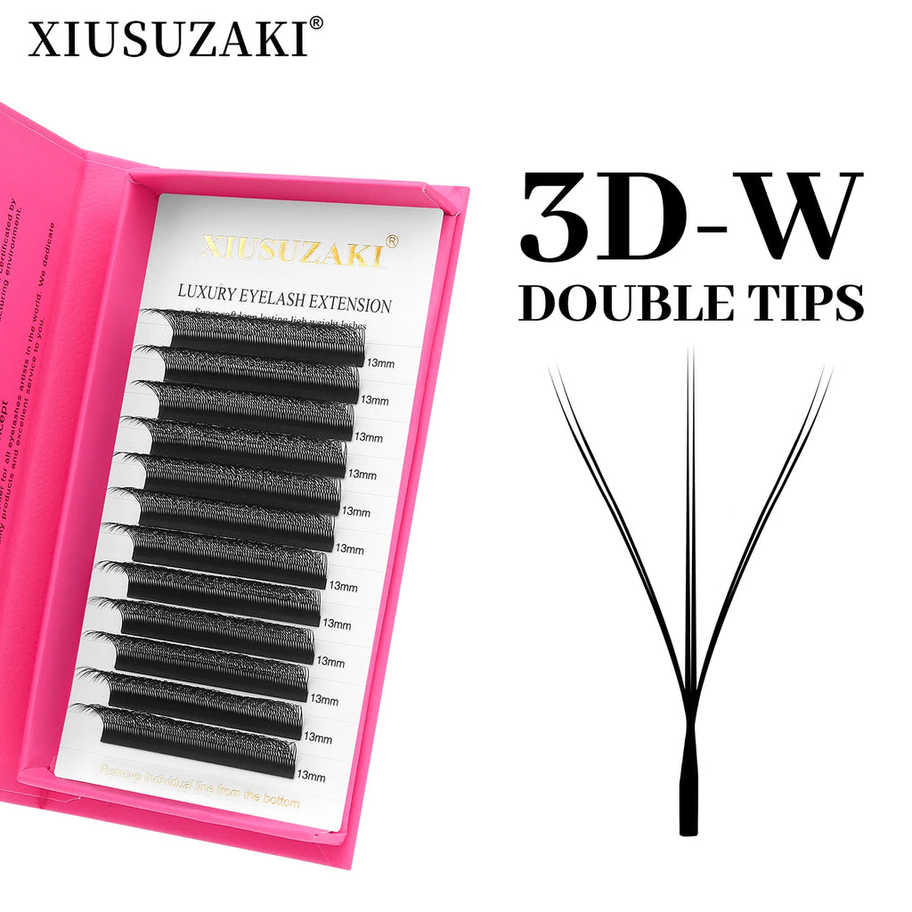 Premium Rzęsy  2D–8D – do Profesjonalnej Stylizacji Rzęs. Gotowe Kępki Volume, Efekt Blooming W, Premade Fans