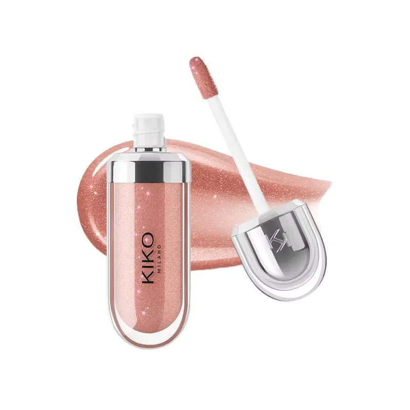 KIKO 3D Liquid Lip Glaze – przezroczysty błyszczyk do ust, lustrzany efekt, odżywczy i trwały