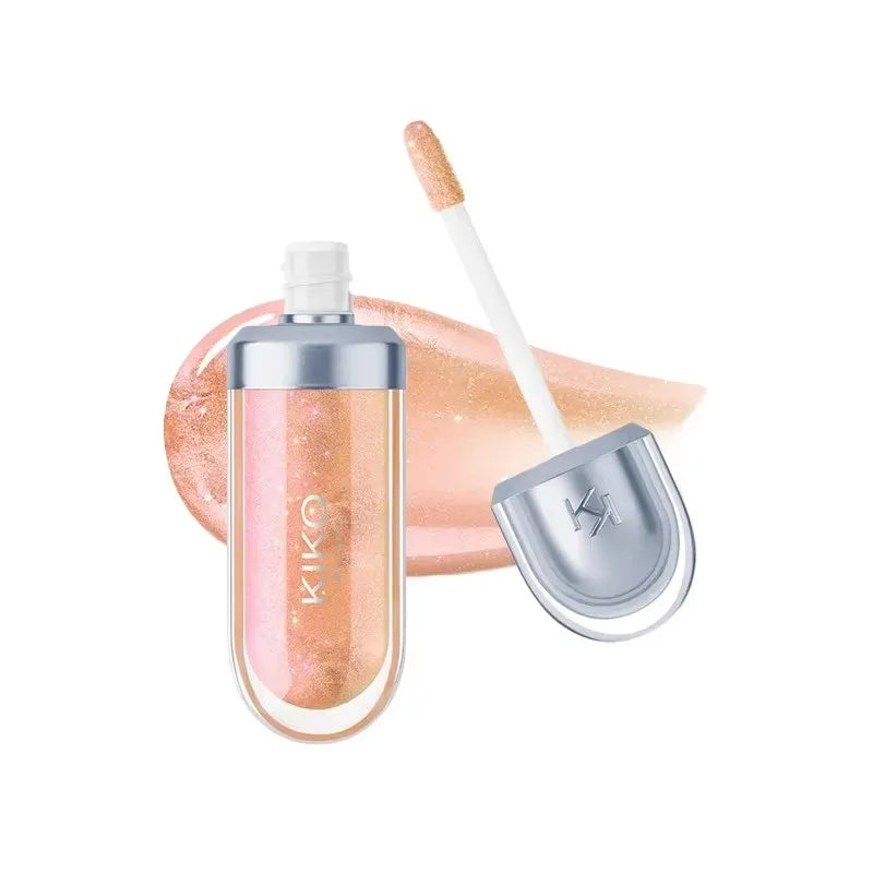 KIKO 3D Liquid Lip Glaze – przezroczysty błyszczyk do ust, lustrzany efekt, odżywczy i trwały