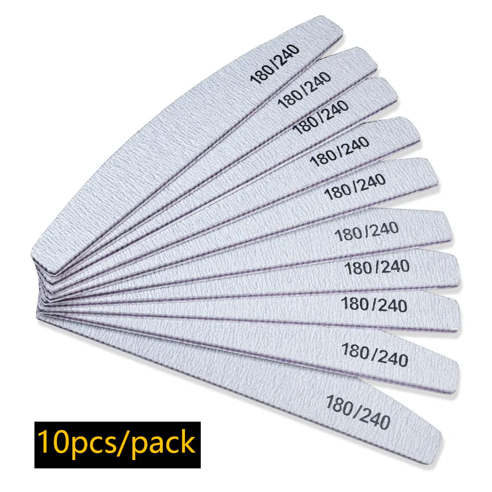 Pilnik do paznokci 100/180 – dwustronny buffer do żelu i manicure (do salonu i domu)