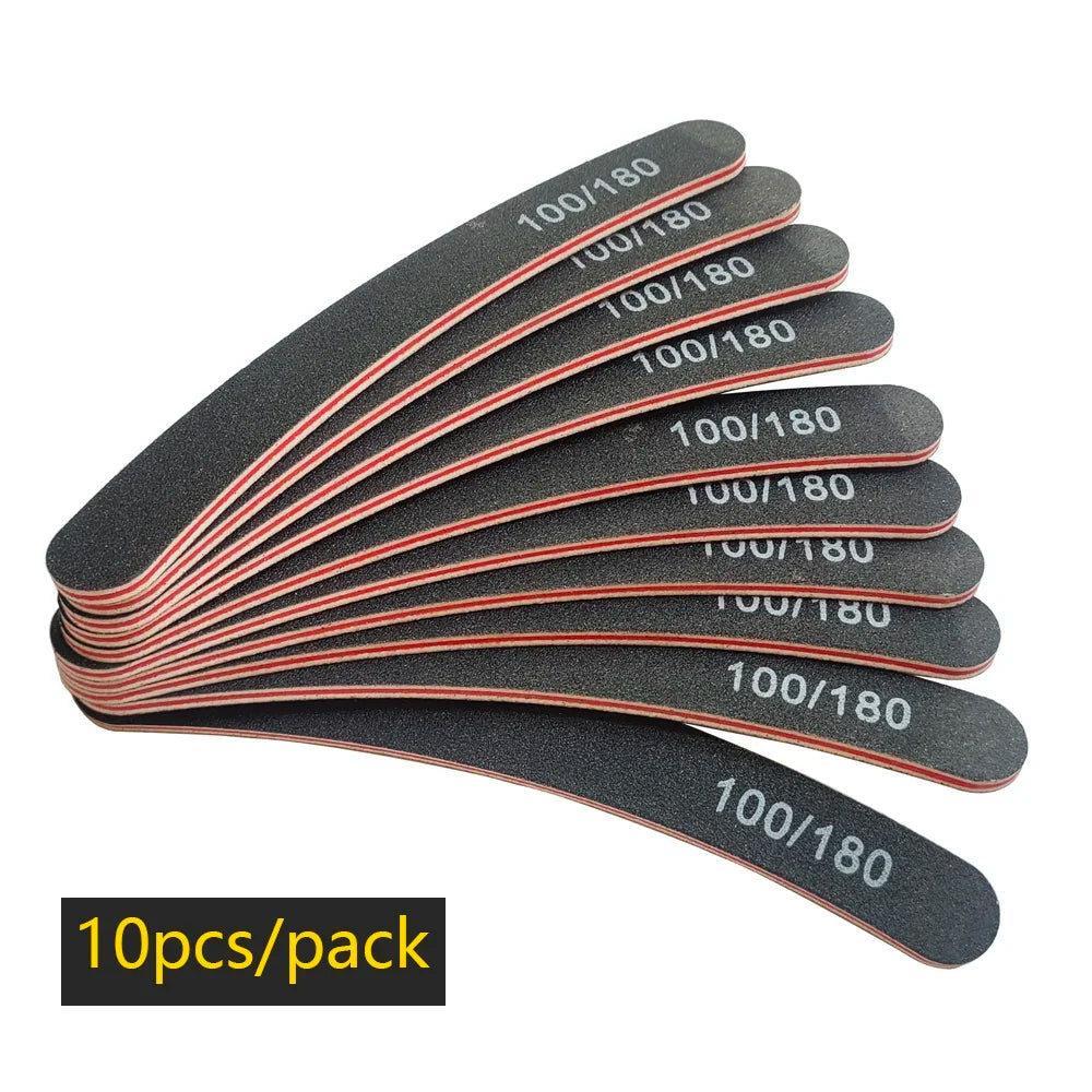 Pilnik do paznokci 100/180 – dwustronny buffer do żelu i manicure (do salonu i domu)