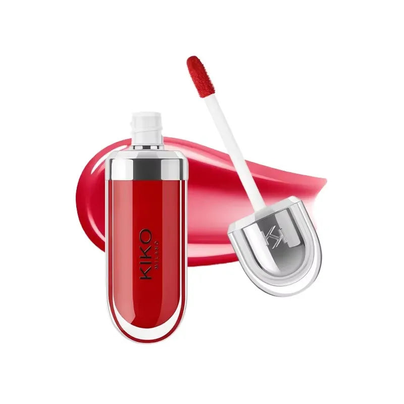 KIKO 3D Liquid Lip Glaze – przezroczysty błyszczyk do ust, lustrzany efekt, odżywczy i trwały