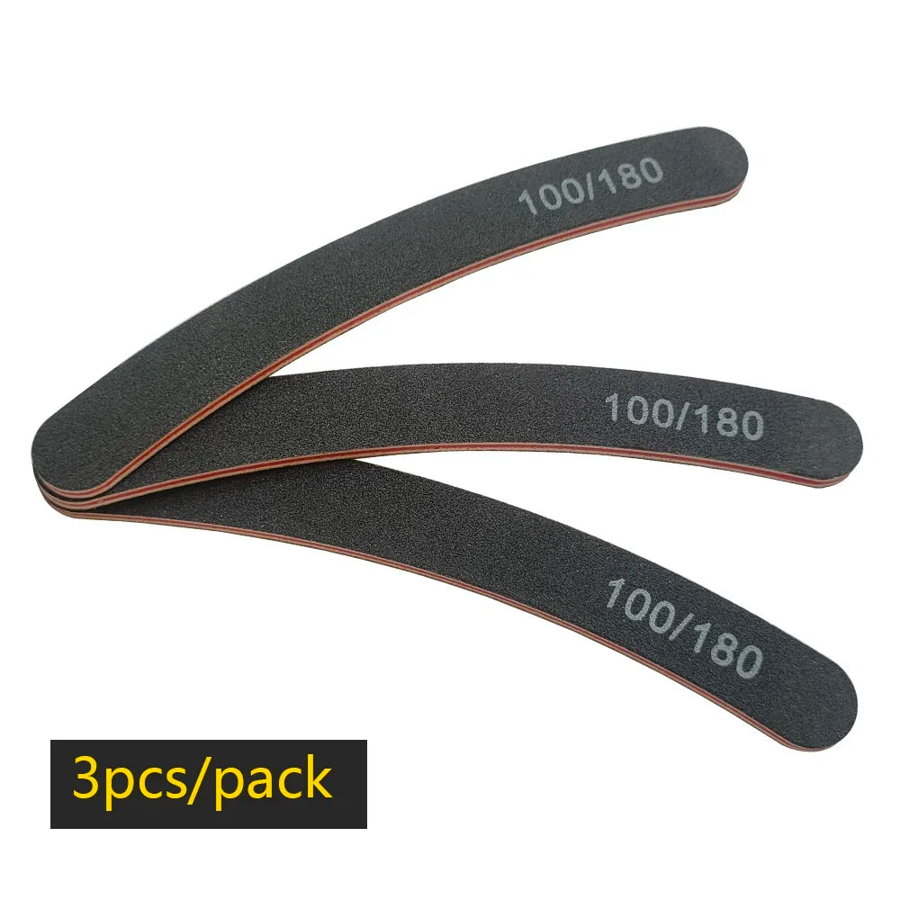 Pilnik do paznokci 100/180 – dwustronny buffer do żelu i manicure (do salonu i domu)