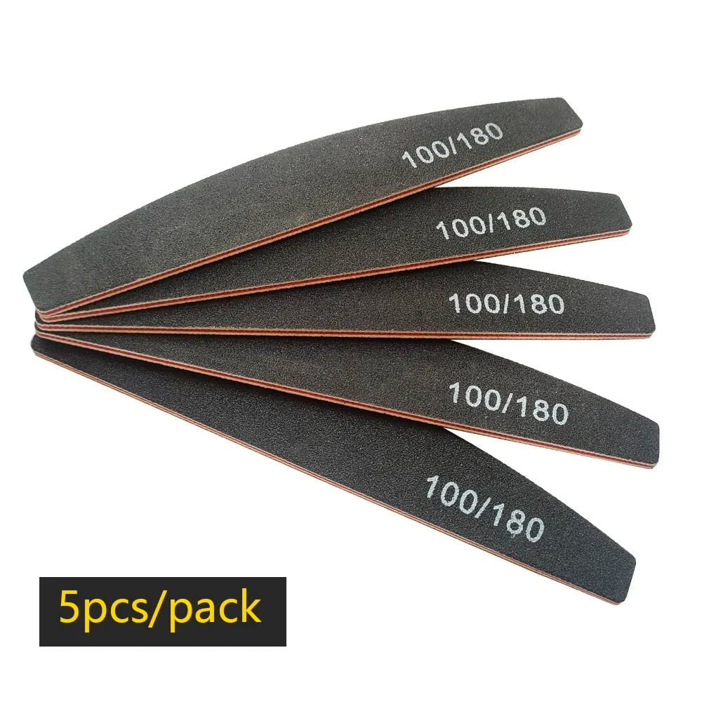 Pilnik do paznokci 100/180 – dwustronny buffer do żelu i manicure (do salonu i domu)