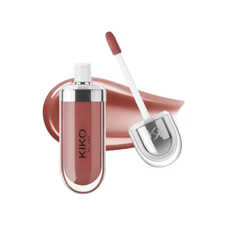 KIKO 3D Liquid Lip Glaze – przezroczysty błyszczyk do ust, lustrzany efekt, odżywczy i trwały