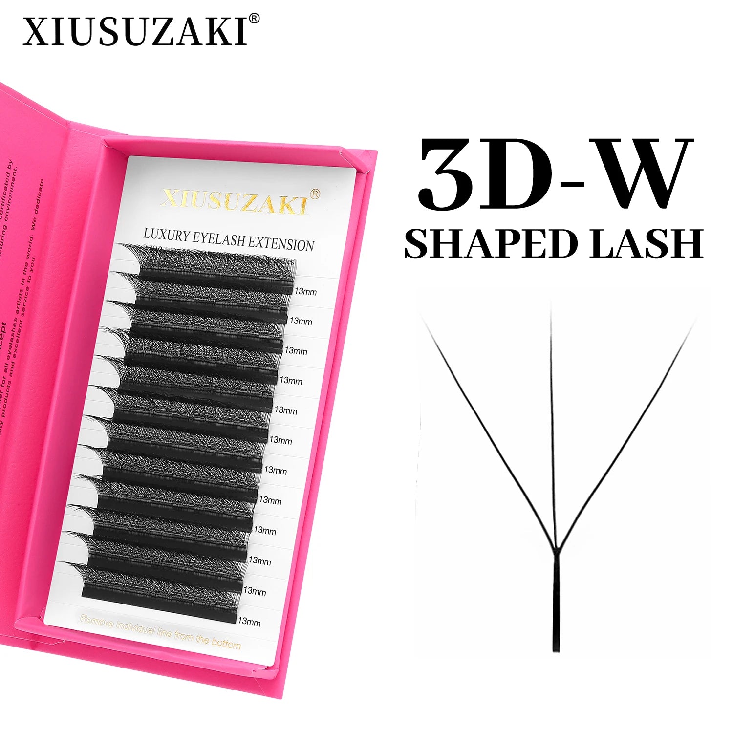 Premium Rzęsy  2D–8D – do Profesjonalnej Stylizacji Rzęs. Gotowe Kępki Volume, Efekt Blooming W, Premade Fans