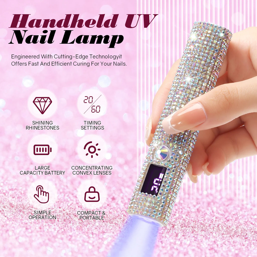 Mini lampa UV/LED do paznokci DianaBeauty – przenośna, szybkie utwardzanie żelu, USB