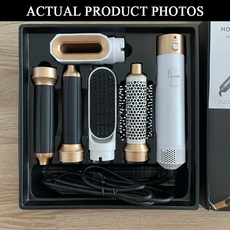 Zestaw do stylizacji włosów 5w1 – suszarka, lokówka, prostownica (kompatybilny z Dyson Airwrap)