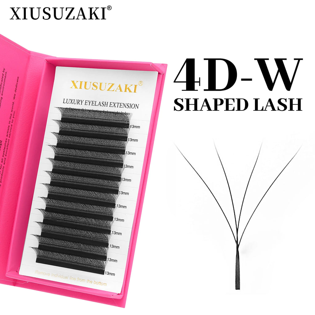 Premium Rzęsy  2D–8D – do Profesjonalnej Stylizacji Rzęs. Gotowe Kępki Volume, Efekt Blooming W, Premade Fans