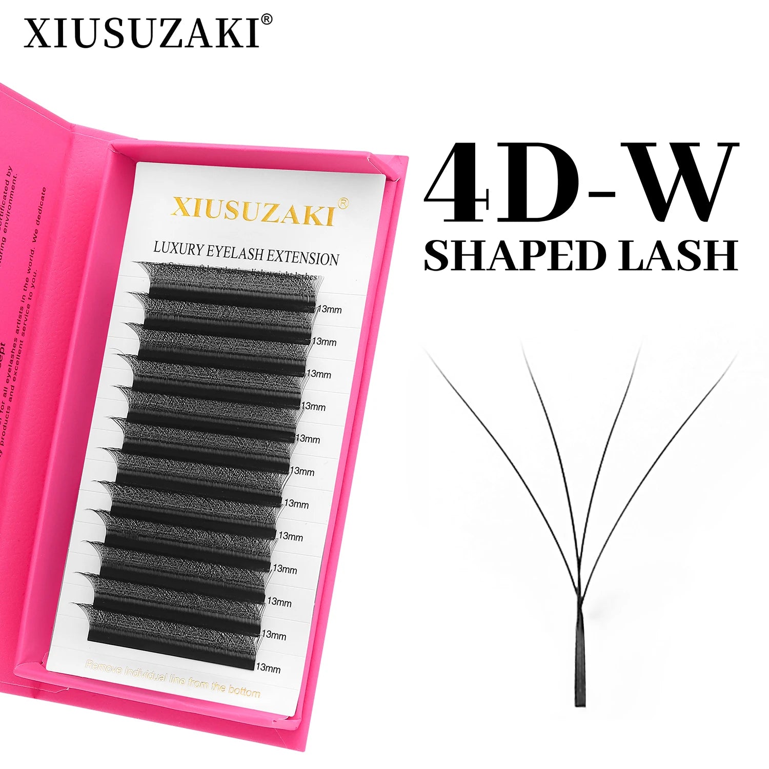 Premium Rzęsy  2D–8D – do Profesjonalnej Stylizacji Rzęs. Gotowe Kępki Volume, Efekt Blooming W, Premade Fans
