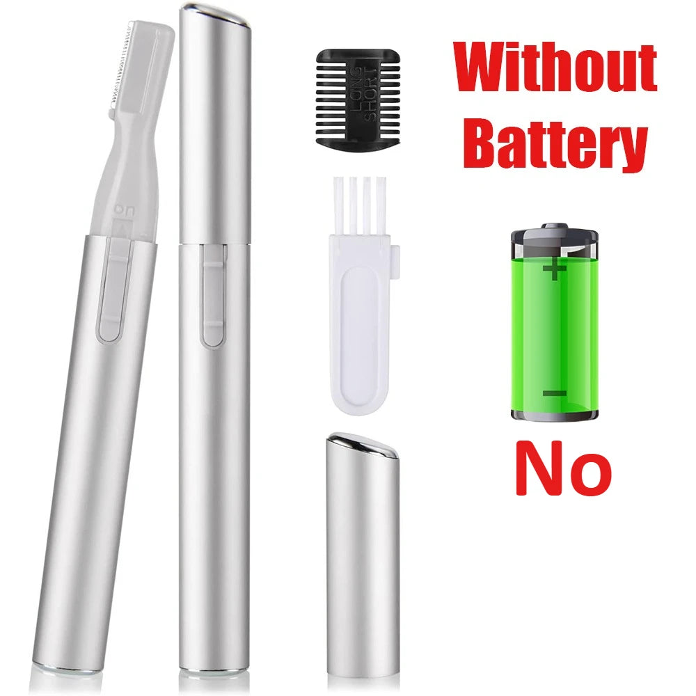 Mini elektryczny depilator do twarzy i ciała – trymer do brwi, bezbolesne usuwanie włosków