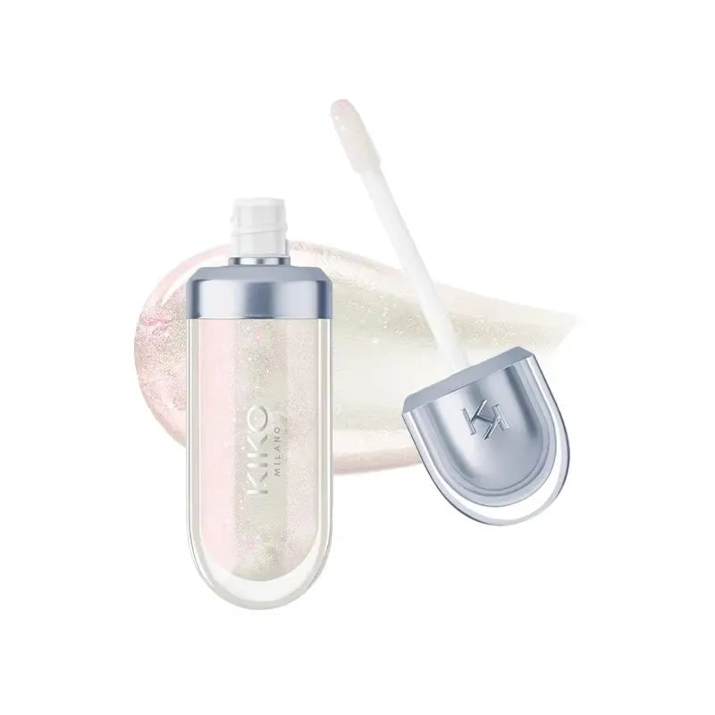 KIKO 3D Liquid Lip Glaze – przezroczysty błyszczyk do ust, lustrzany efekt, odżywczy i trwały