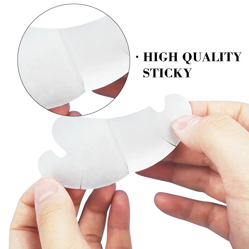 Płatki pod oczy do przedłużania rzęs – 50 par, hydrożelowe, w kształcie U