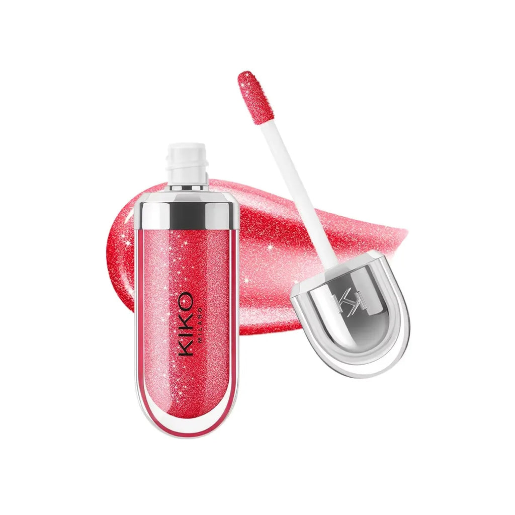 KIKO 3D Liquid Lip Glaze – przezroczysty błyszczyk do ust, lustrzany efekt, odżywczy i trwały