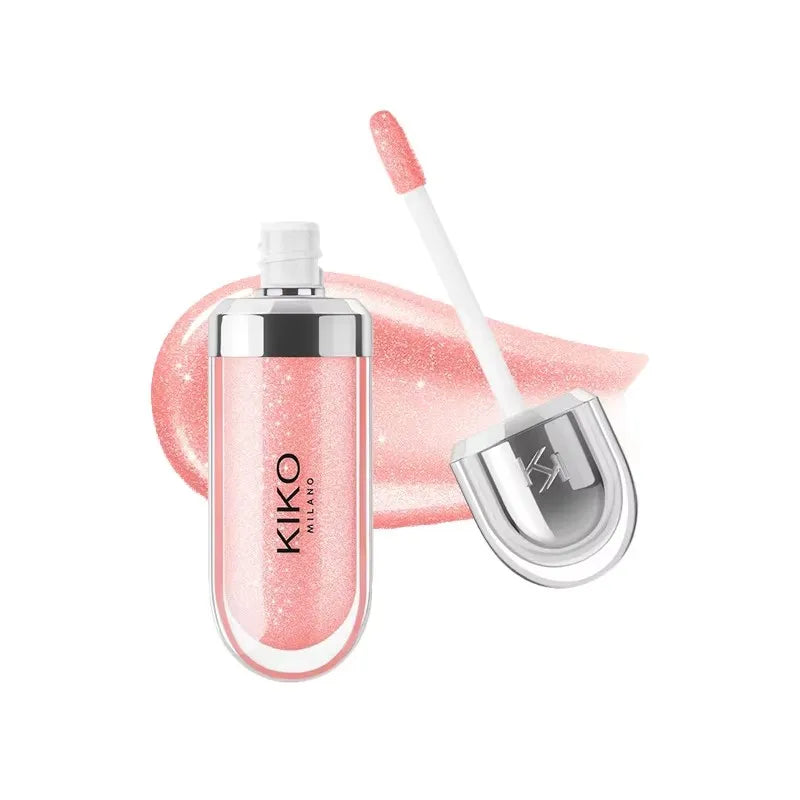 KIKO 3D Liquid Lip Glaze – przezroczysty błyszczyk do ust, lustrzany efekt, odżywczy i trwały